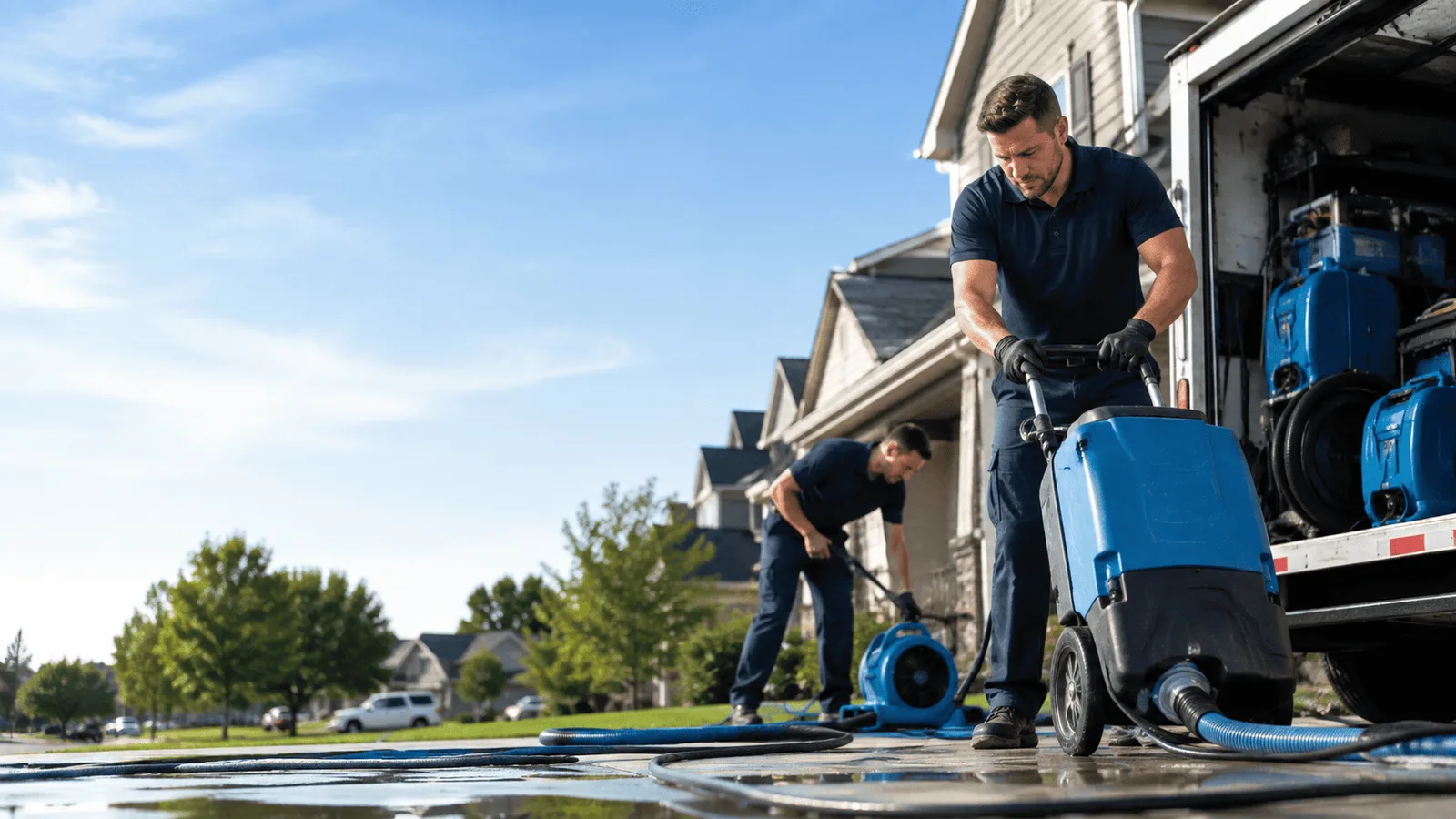 Dehumidification being performed in Rock City Falls, NY